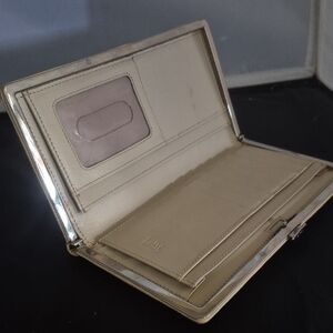 Lodis Cream and Silver Wallet